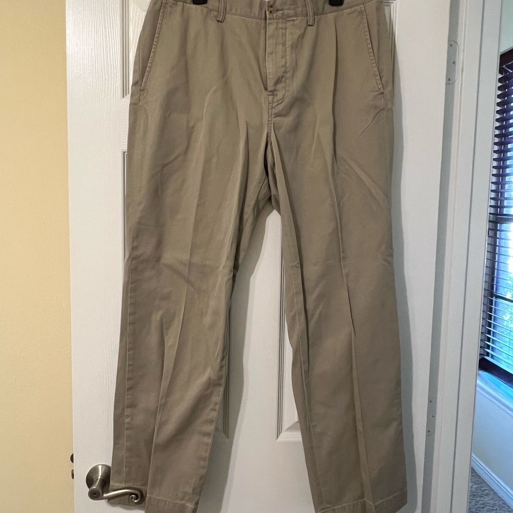 Ralph Lauren Tan Chinos Classic Cotton Twill